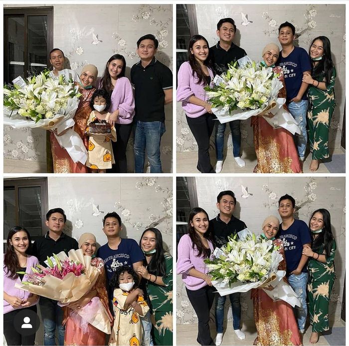 Ayu Ting Ting berdiri di samping Adit Pradana Jayusman yang disebut-sebut sebagai kekasih barunya
