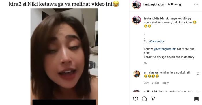 Dewi Perssik menyindir (Instagram)