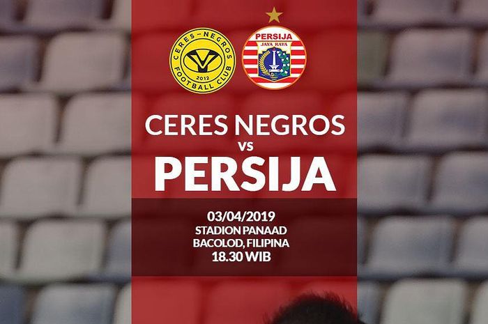 Live streaming Persija Jakarta melawan Ceres Negros pada fase grup Piala AFC 2019, Rabu (3/4/2019).