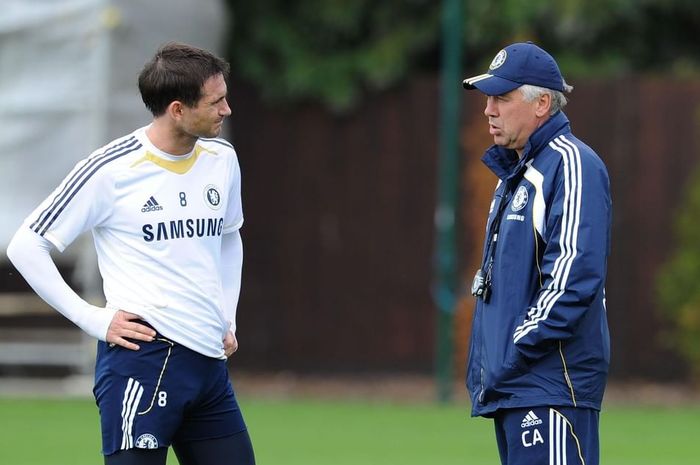 Frank Lampard dan Carlo Ancelotti ketika berkerjasama sebagai pemain dan pelatih Chelsea.