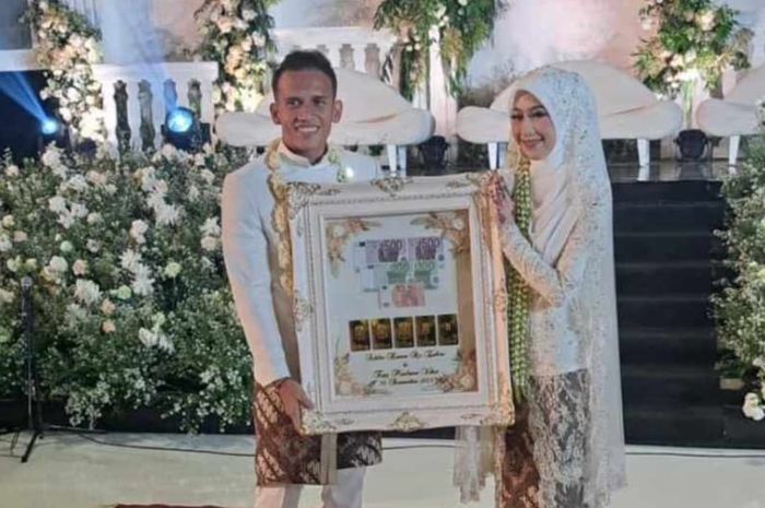 Pemain timnas Indonesia, Egy Maulana Vikri, resmi menikah dengan Adiba Khanza