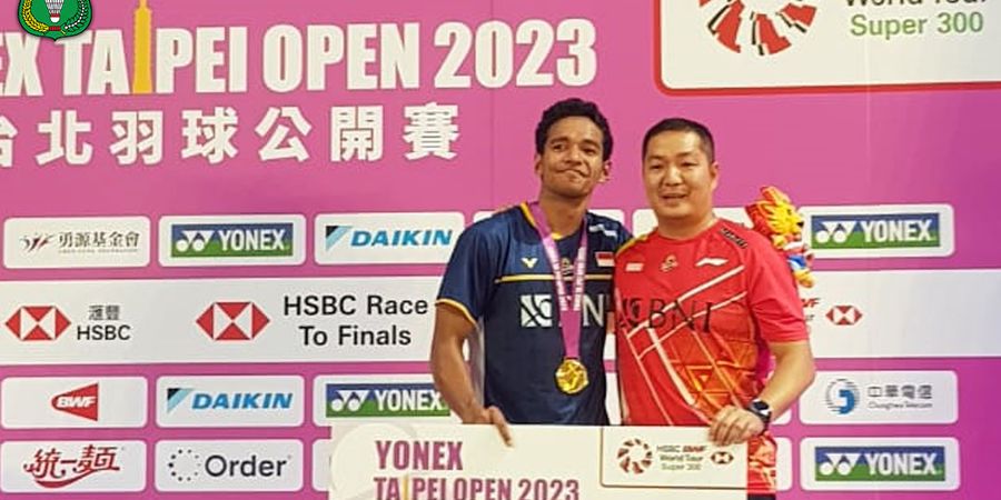 Rekap Final Taipei Open 2023 - Chico Jaga Tren Prestasi Tunggal Putra, Pelatih Indonesia Bawa Malaysia Jadi Juara Umum
