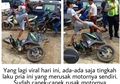 Viral: Sudah Capek-capek Rusak Motornya Sendiri eh Ternyata Bukan Ditilang