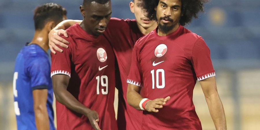 Hasil Uji Coba Qatar Vs Kamboja - Juara Bertahan Piala Asia Menang Telak 3-0 atas Kamboja