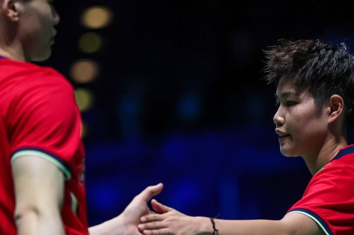 Ganda campuran China, Wang Yi Lyu/Huang Dong Ping di Korea Masters 2022.