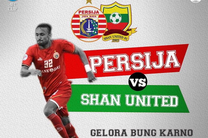 Live streaming Persija Vs Shan United pada laga terakhir Grup G Piala AFC 2019.