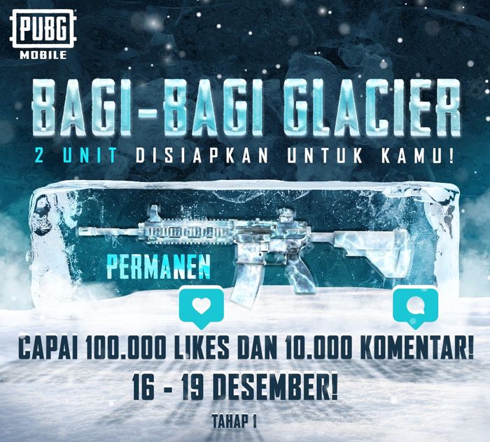 Glacier gratis event PUBG MOBILE