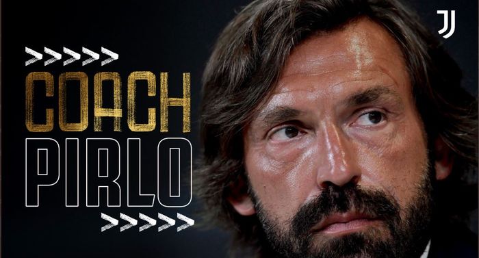 Tampilan di Twitter resmi Juventus mengumumkan pelantikan Andrea Pirlo sebagai pelatih baru menggantikan Maurizio Sarri.