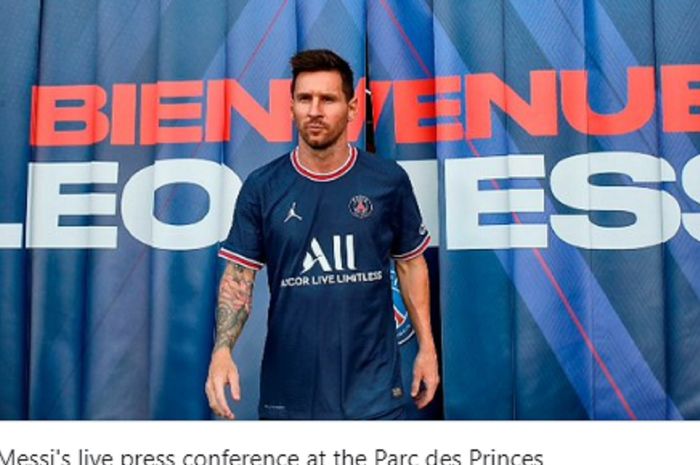 Lionel Messi resmi bergabung dengan Paris Saint-Germain pada Rabu (11/8/2021) dini hari WIB.