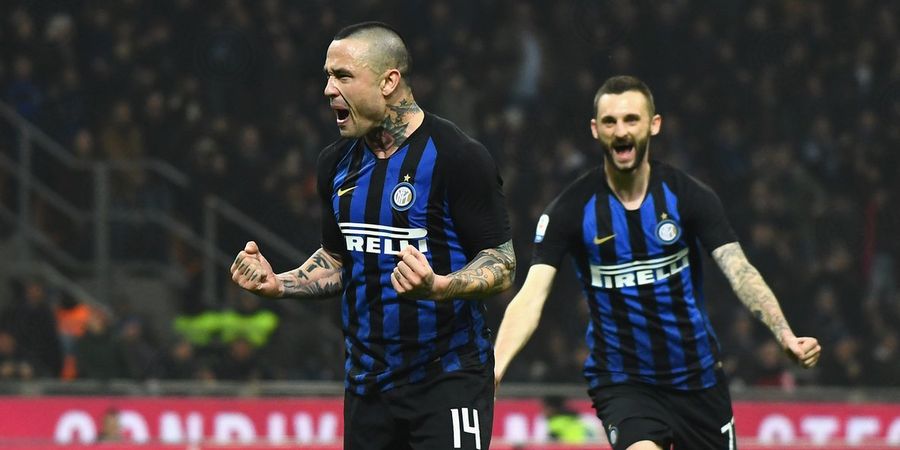 Hasil Liga Italia - Radja Nainggolan Bawa Inter Milan Kejar Juventus