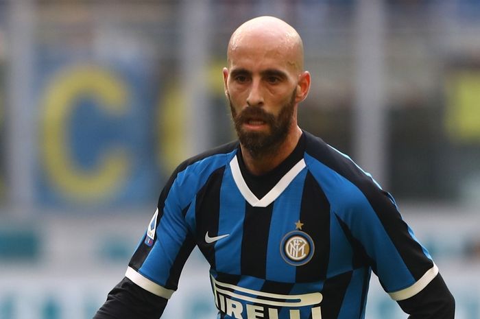 Borja Valero saat bermain untuk Inter Milan.