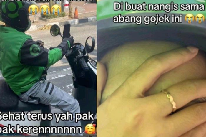 Viral aksi driver ojek online ini bikin penumpang wanita menangis sekaligus merasa tertampar saking baiknya