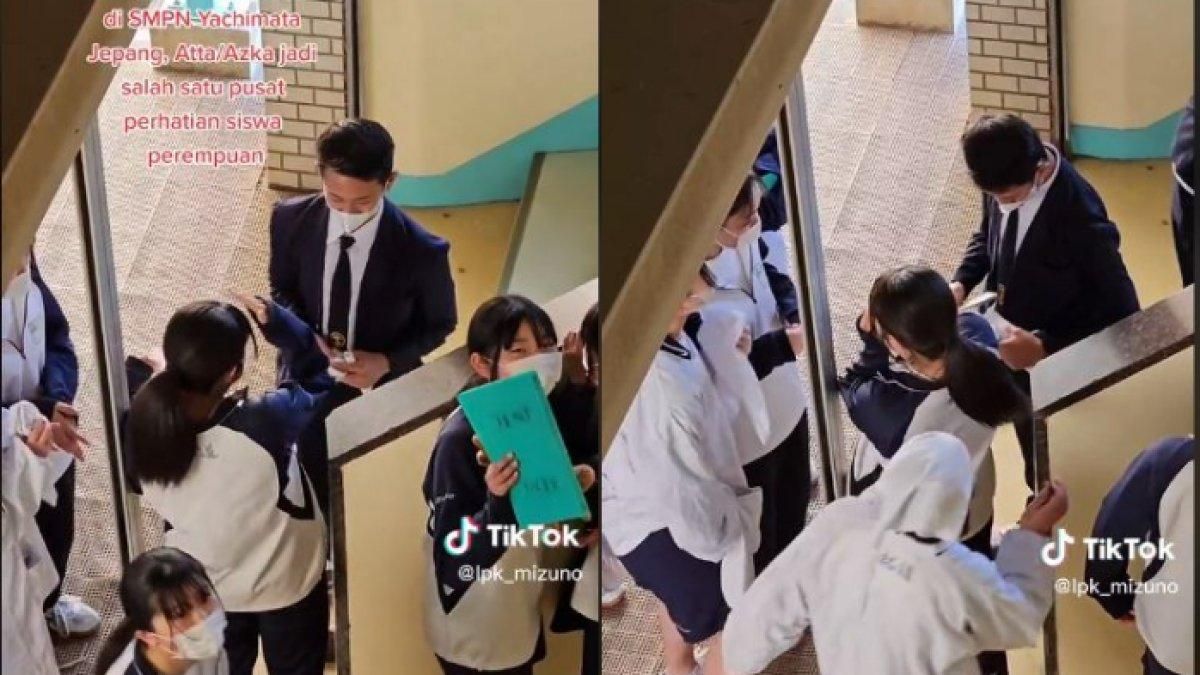 Video Viral Siswa SMP Asal Indonesia Ini Mendadak Dikerubungi dan Dicegat  Siswi-siswi Jepang Buat Dimintai Ini, Satu Sekolah Heboh!