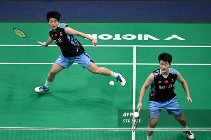 Selamat setelah tertinggal dari non gacoan, unggulan China, Liu Sheng Shu dan Tan Ning menangi babak 16 besar Singapore Open 2024.