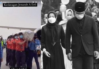 'Ya Allah Sesak Hati Ini', Peti Jenazah Eril Digotong, Atalia Praratya Pegang Erat Tangan Ridwan Kamil, Berusaha Tegar dan Saling Menguatkan