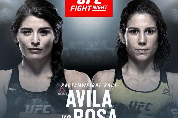 Duel Karol Rosa vs Julia Avila di kelas bantam pada UFC Singapura, 26 Oktober 2019.