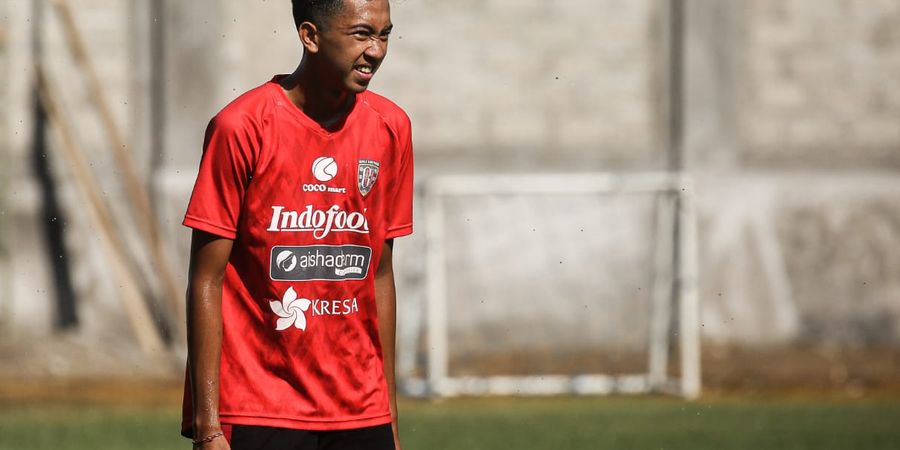 Latihan Mandiri, Striker Muda Bali United Fokus Latihan Fisik