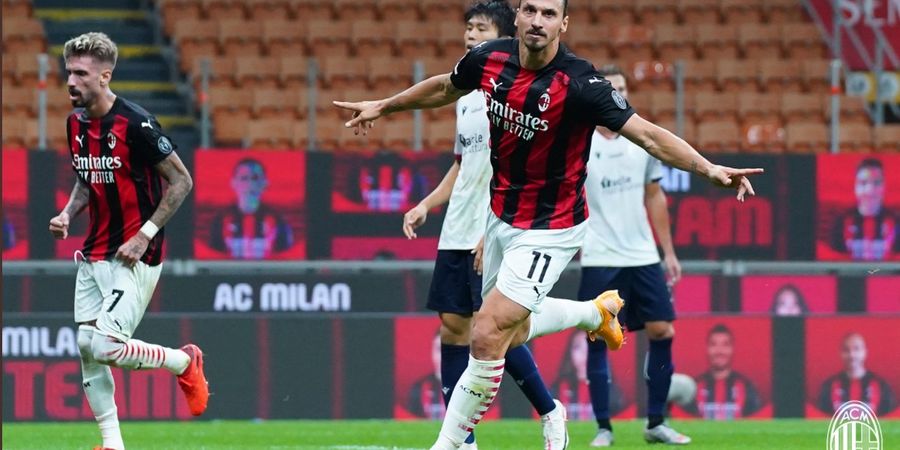 AC Milan Vs Sparta Praha - Zlatan Ibrahimovic Cs Sempurna di San Siro