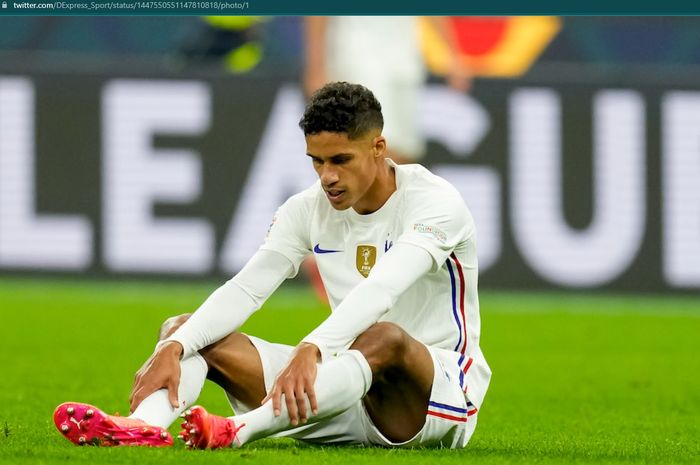 Bek timnas Prancis Raphael Varane mengalami cedera ketika bermain di final UEFA Nations League.