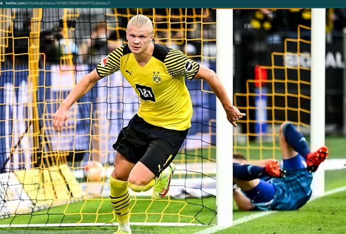 Penyerang Borussia Dortmund, Erling Haaland.