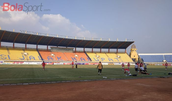 Official Training Bali United di Stadion Si Jalak Harupat, Soreang, Kabupaten Bandung, Kamis (26/7/2019).