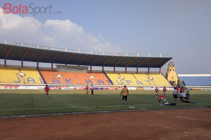 Official Training Bali United di Stadion Si Jalak Harupat, Soreang, Kabupaten Bandung, Kamis (26/7/2019).