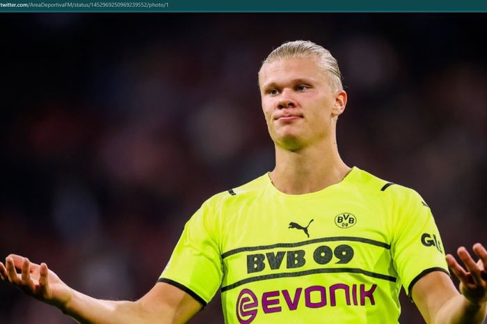 Penyerang Borussia Dortmund, Erling Haaland, mengalami cedera.