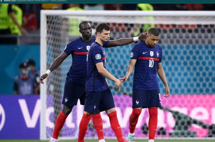 Timnas Prancis tersingkir dari Euro 2020 setelah kalah adu penalti dari timnas Swiss.