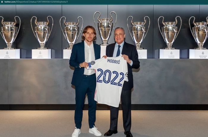 Luka Modric resmi menambah masa bakti dengan Real Madrid hingga Juni 2022.