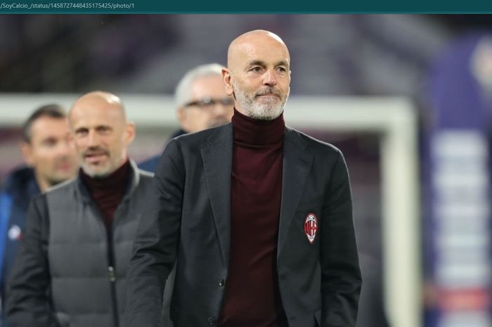 Pelatih AC Milan, Stefano Pioli.