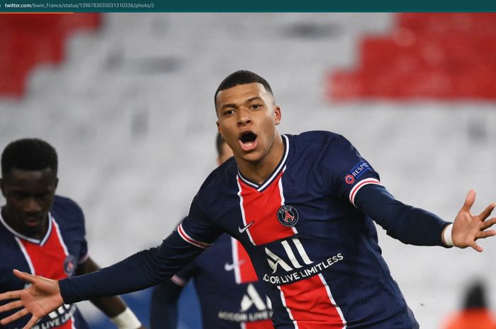 Penyerang Paris Saint-Germain (PSG), Kylian Mbappe.