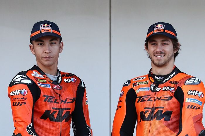 Duet debutan KTM Tech 3 untuk MotoGP 2022 mendatang, Raul Fernandez dan Remy Gardner. 
