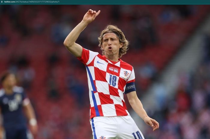 Luka Modric bakal memimpin timnas Kroasia kala bersua timnas Spanyol pada babak 16 besar Euro 2020.