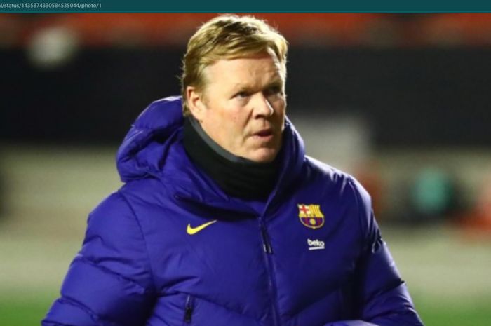 Pelatih Barcelona, Ronald Koeman.