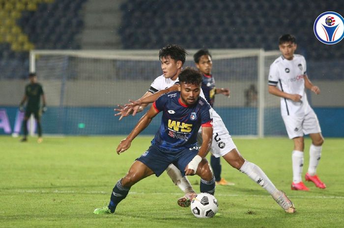Pemain Sabah FC, Saddil Ramdani saat melawan Terengganu FC dalam lanjutan Liga Super Malaysia 2021