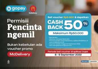 Promo Cashback Gopay, Belanja Jajanan di McDonald’s Hemat Sampai 50%