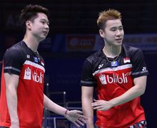 VIDEO - Kevin Sanjaya Kembali 'Tengili' Ganda Putra China di Japan Open 2019