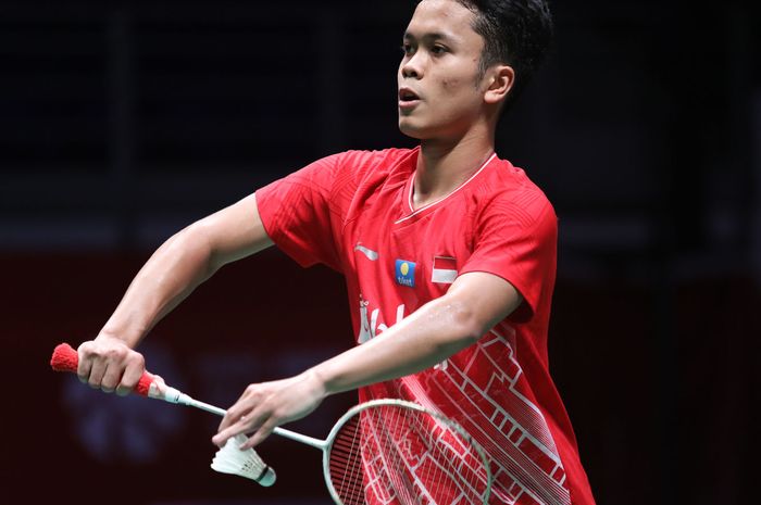 Anthony Sinisuka Ginting saat tampil pada babak pertama Malaysia Masters 2020, di Axiata Arena, Kuala Lumpur, Malaysia, Rabu (8/1/2020).