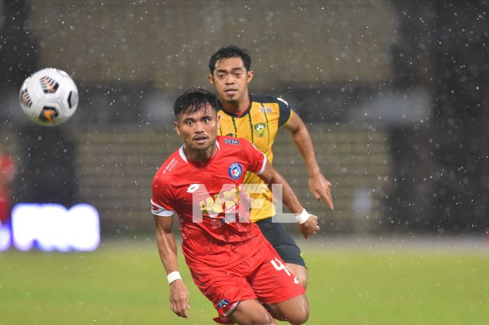Saddil Ramdani saat melawan Kedah DA dalam laga pekan ke-13 Liga Super Malaysia di Stadion Likas, Sabtu (8/5/2021).