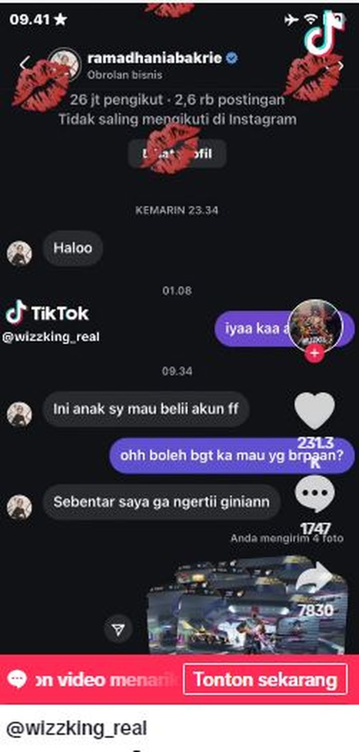 Postingan akun @wizzking_real