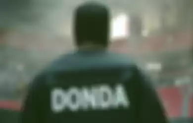 Kanye West saat di konser peluncuran album Donda (29/8/2021)