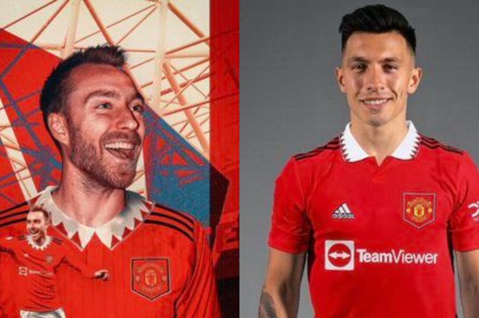Dua pemain baru Manchester United, Christian Eriksen dan Lisandro Martinez, tidak mengikuti tur pramusim klub.