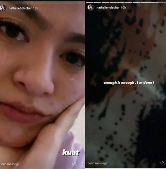 Unggahan Nathalie Holscher yang mengisyaratkan keretakan rumah tangganya dengan Sule.
