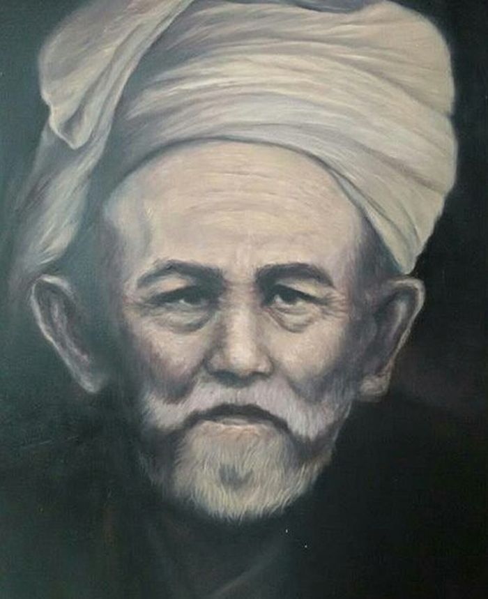 Lukisan Syekh Nawawi al-Bantani oleh Kang Alam 