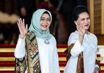 Tampil Kompak dengan Balutan Kebaya Kembar Warna Merah, Intip Penampilan Sederhana Iriana Jokowi dan Istri Maaruf Amin Saat Jenguk Anak Gista Putri-Wishnutama
