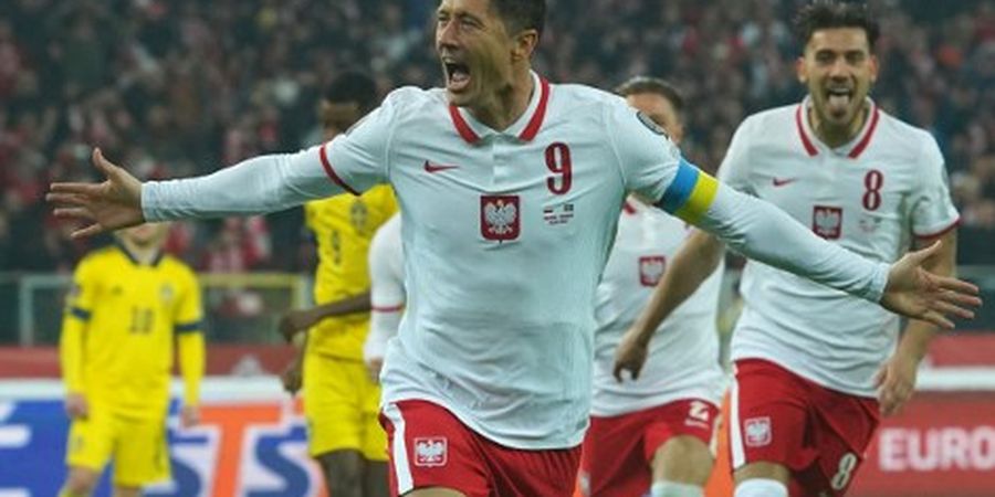 Hasil Kualifikasi Piala Dunia - Polandia Tumbangkan Swedia, Robert Lewandowski cs Pastikan Berlaga di Piala Dunia 2022 Qatar