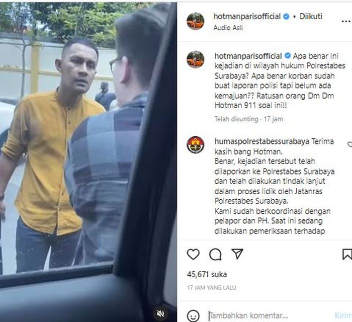 Postingan Hotman Paris