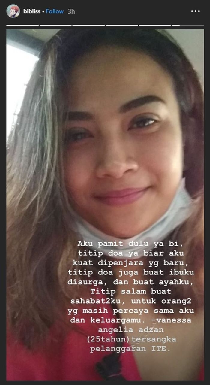 Kondisi terkini Vanessa Angel