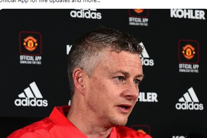 Pelatih interim Manchester United, Ole Gunnar Solskjaer.