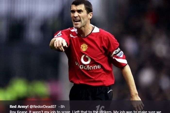 Kapten legendaris Manchester United, Roy Keane.